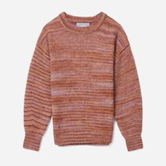 Everlane Sweater Small Multicolor Alpaca Recycled Nylon Waffle Knit Size M - Picture 1 of 7